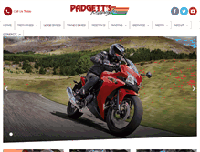 Tablet Screenshot of padgettsmotorcycles.com